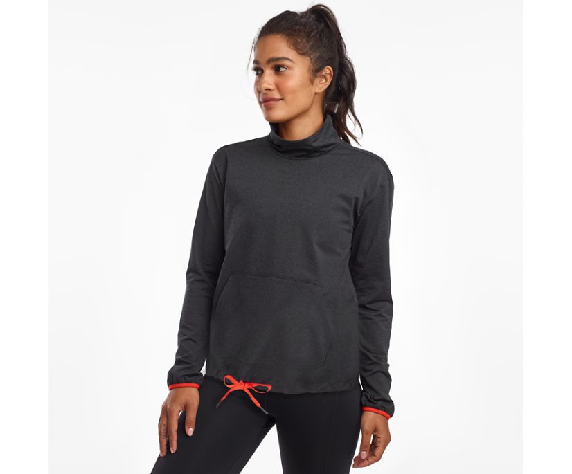 Women's Saucony Sunday Pocket Jackets Black | Singapore 343TCEV